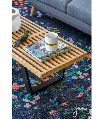 Alfombra Palais 03 Black Multi Rifle Paper Co × Loloi (115x176)