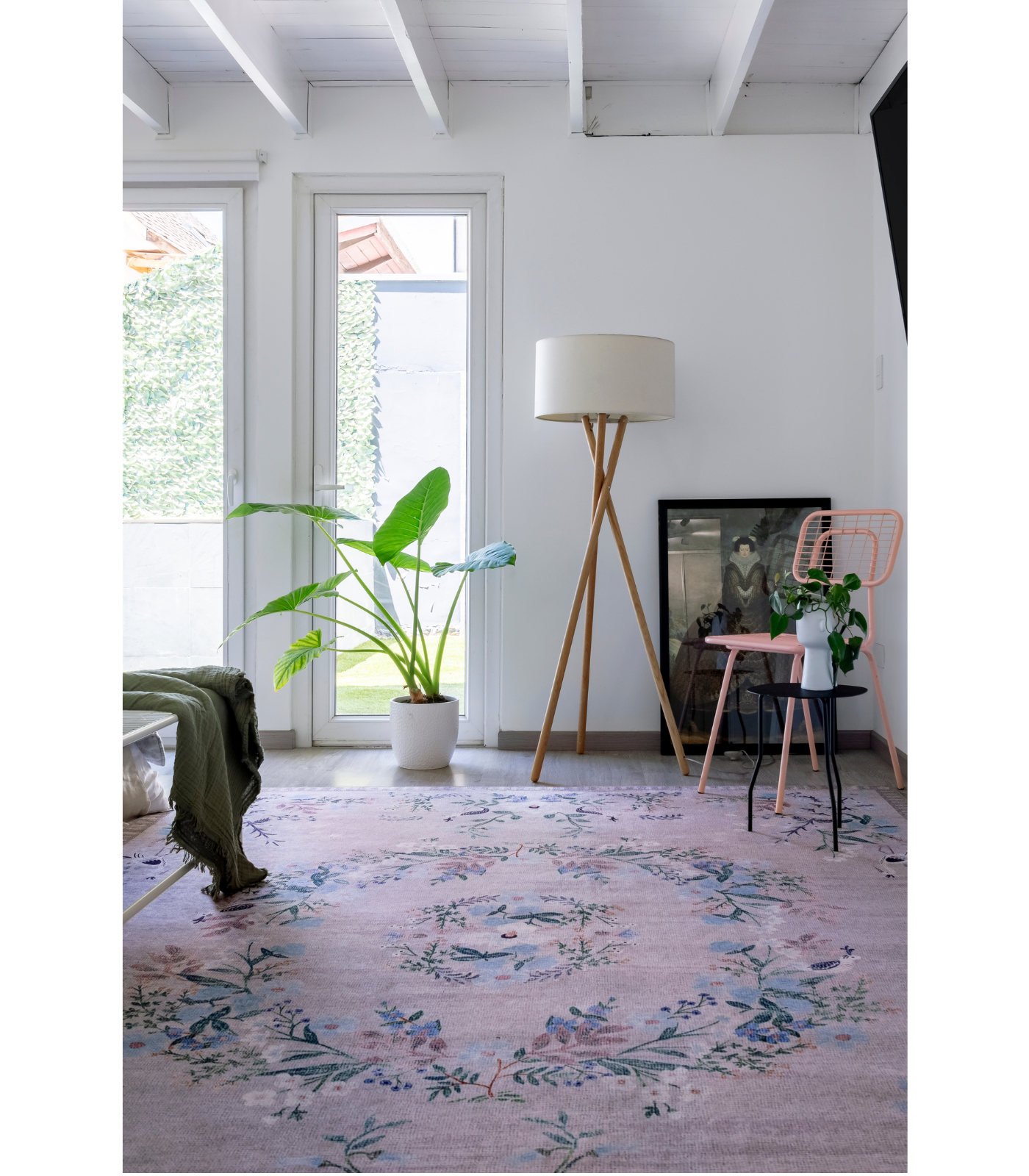 Alfombra Palais 03 Stone Grey Rifle Paper Co × Loloi (229x290)