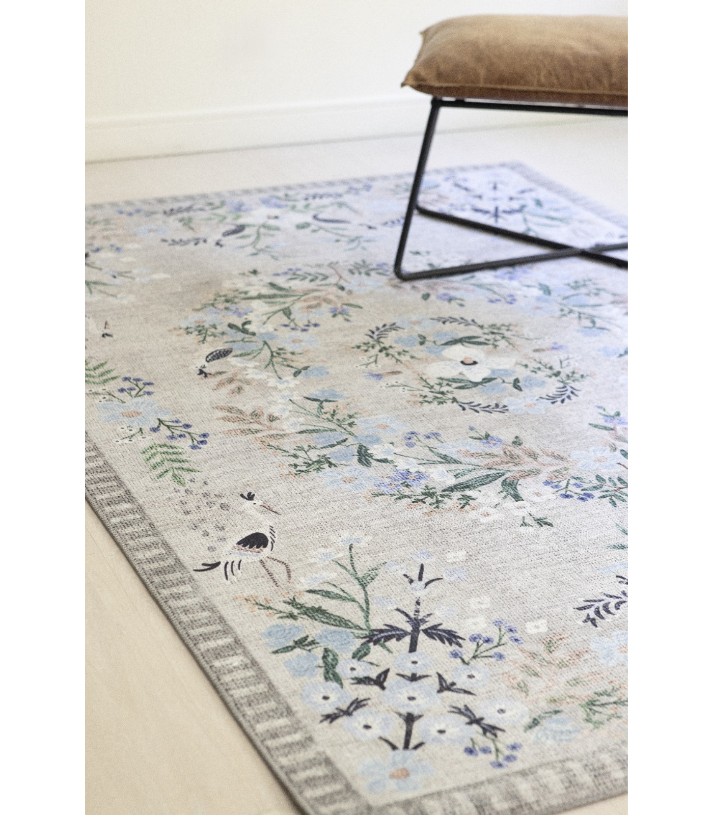 Alfombra Palais 03 Stone Grey Rifle Paper Co × Loloi (229x290)