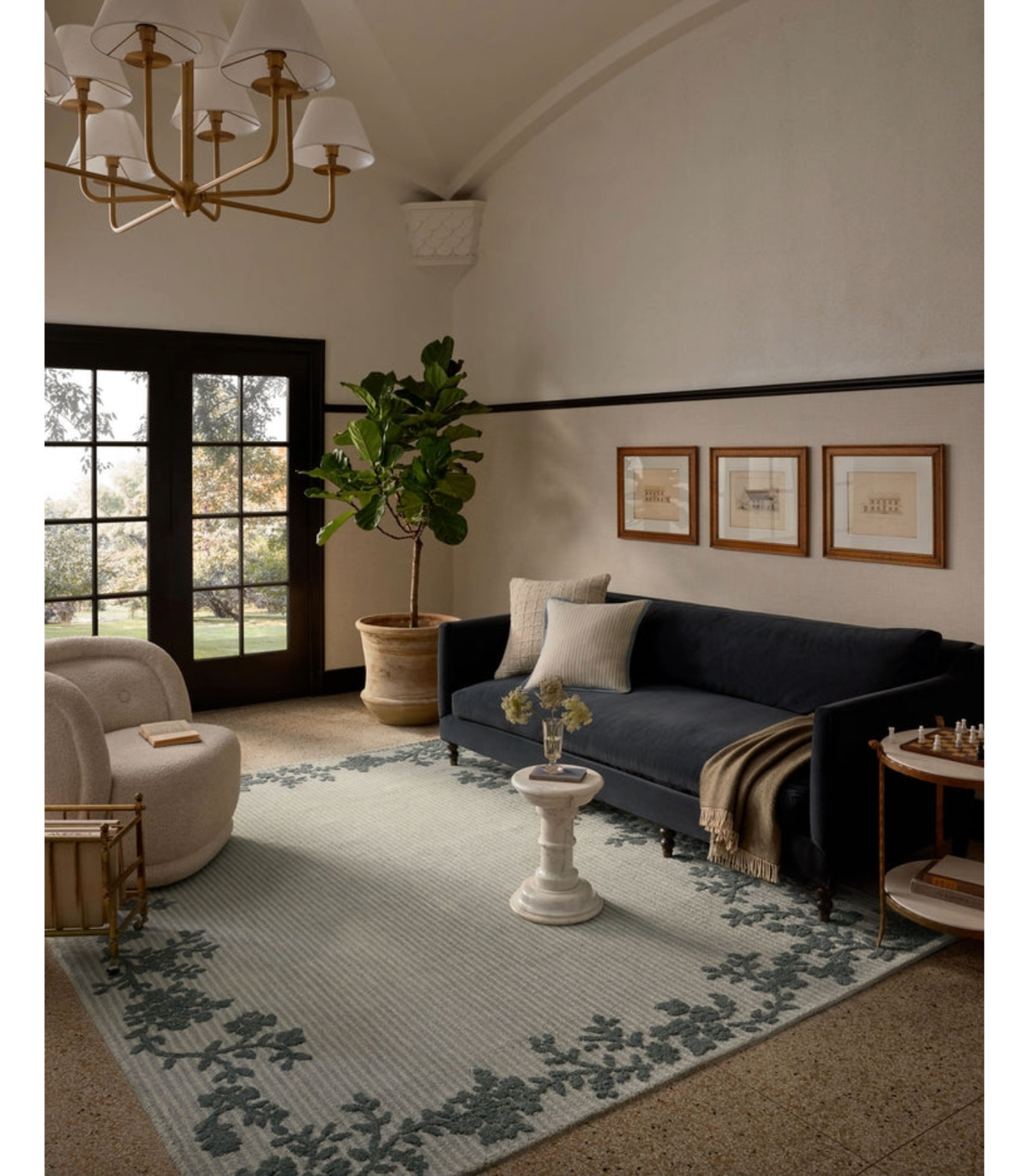 Alfombra Winslet 02 Denim | Ivory  by Magnolia Home by Joanna Gaines × Loloi | Preventa