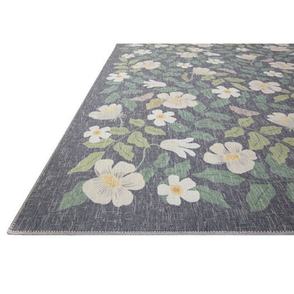 Alfombra Cotswolds 02 Primrose Charcoal Rifle Paper Co. × Loloi (229x290)