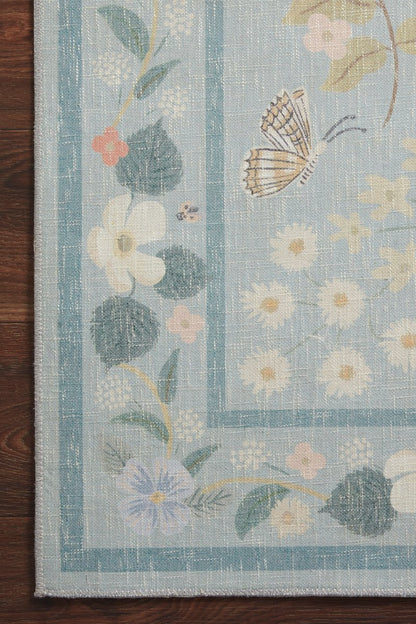 PREVENTA ABRIL | Alfombra Cotswolds 03 Willow Sky Rifle Paper Co. × Loloi (229x290)