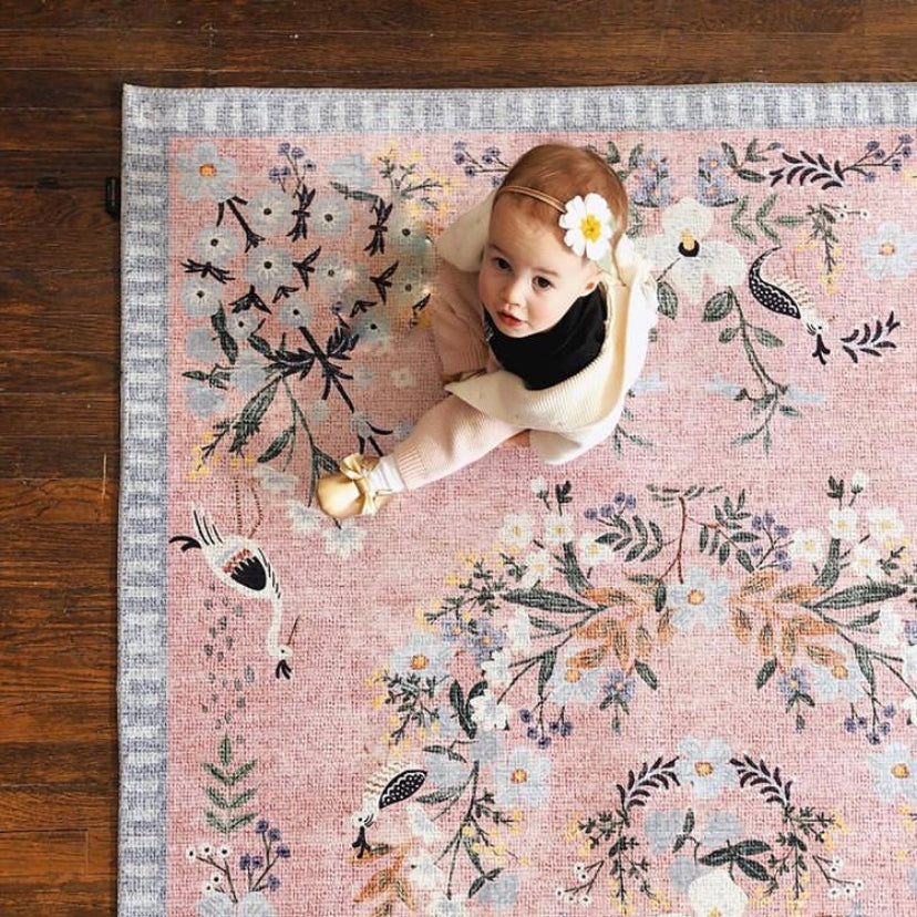 Palais Rose Sky Rifle Paper Co x Loloi (153x229) - Perle&Perle