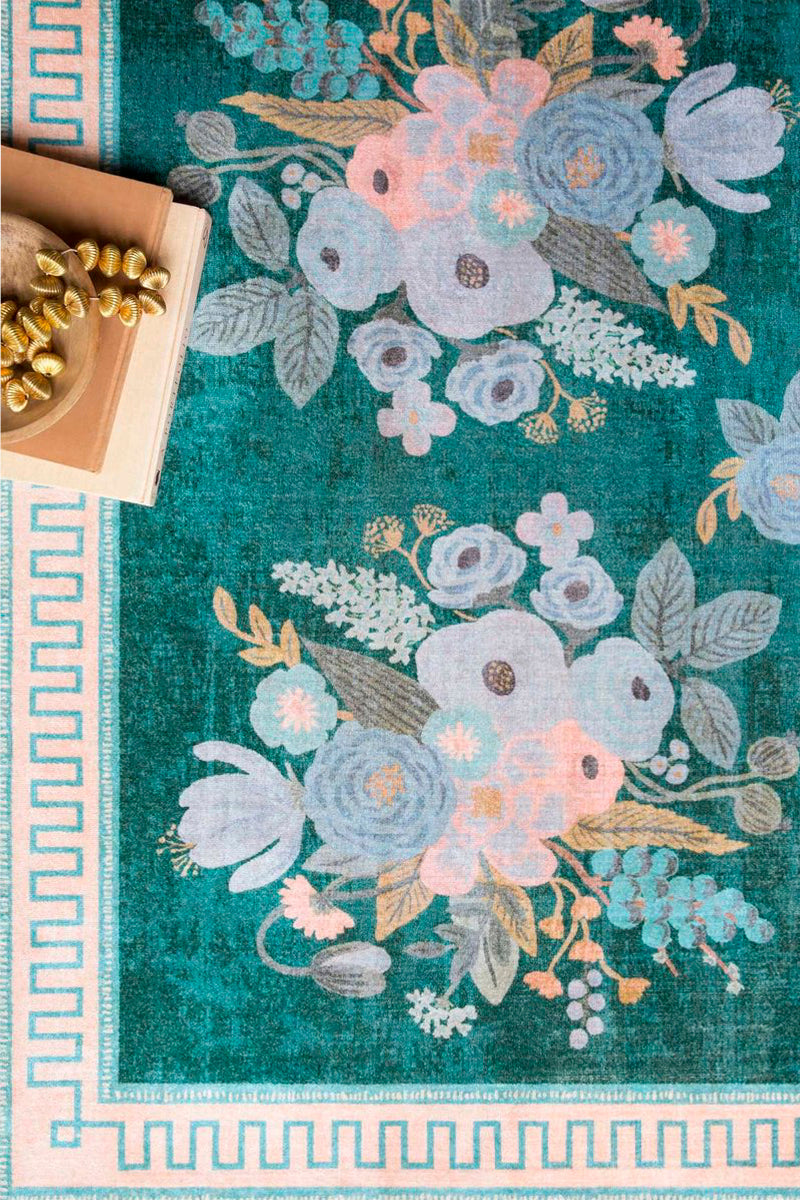 Alfombra Jardin 01 Marseille Emeralda Rifle Paper Co. × Loloi  (239x290)