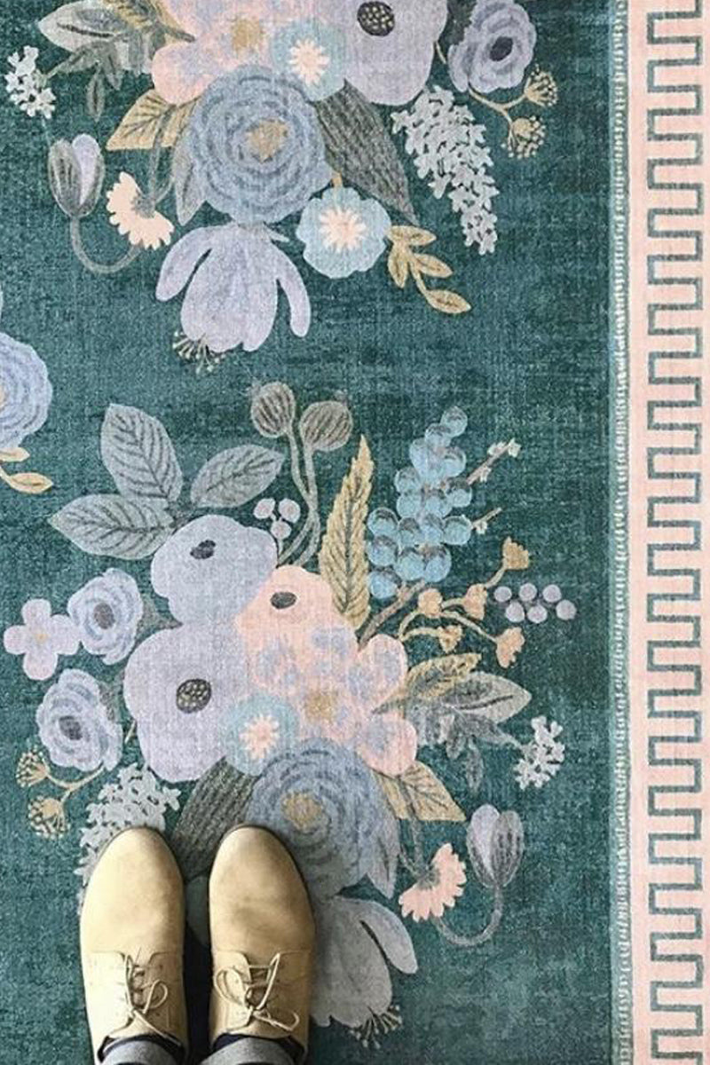 Alfombra Jardin 01 Marseille Emeralda Rifle Paper Co. × Loloi  (239x290)
