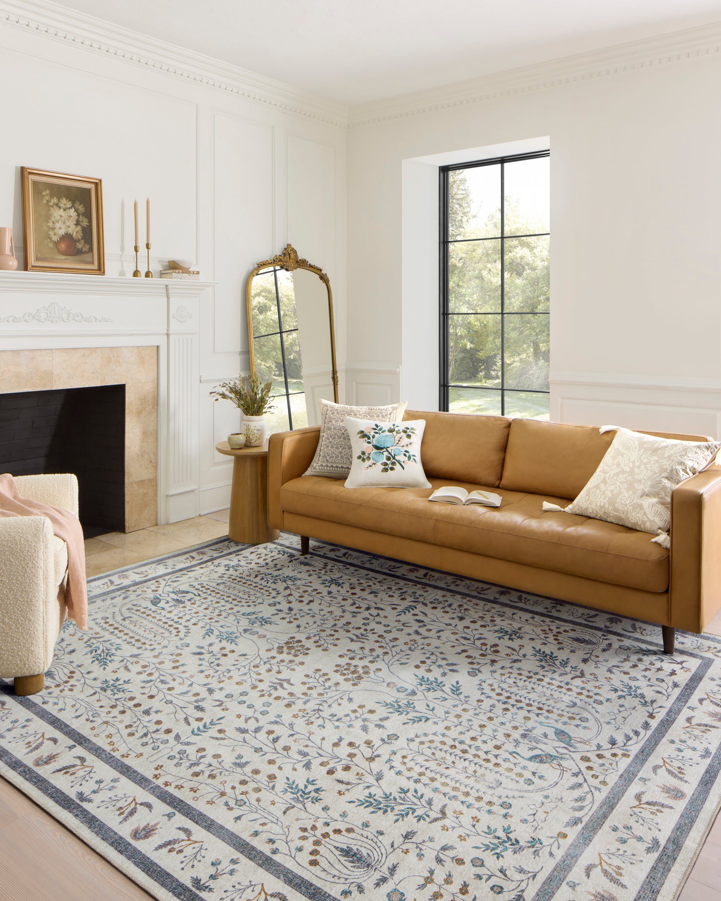 Alfombra Maison 05 Wisteria Cream Rifle Paper Co. × Loloi (229X290)