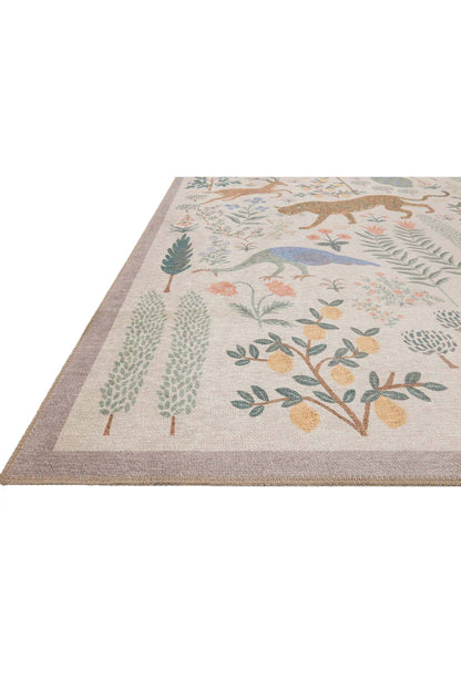 Alfombra Menagerie 01 Les Fauves Cream Rifle Paper Co. × Loloi (153X229)