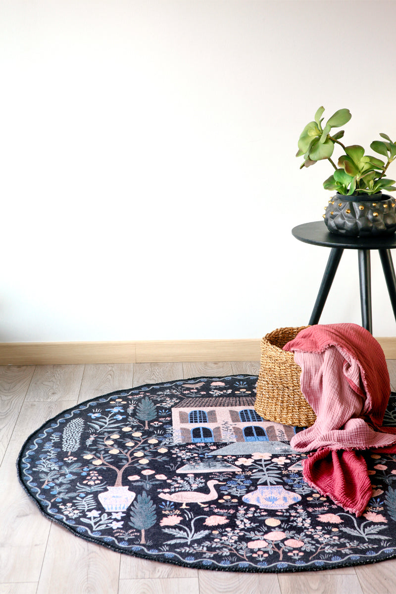 Alfombra Menagerie Collection 03 Camont Black Rifle Paper Co. × Loloi (153X153) - Perle&Perle