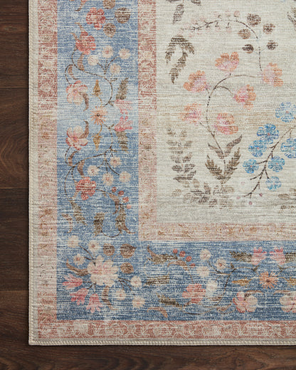 Alfombra Palais 04 Ligth Blue Rifle Paper Co × Loloi (153X229)