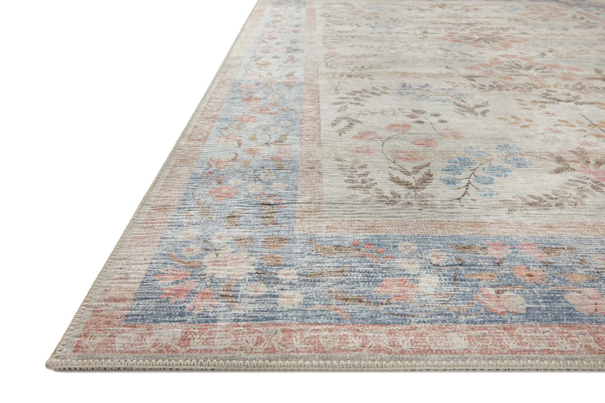 Alfombra Palais 04 Ligth Blue Rifle Paper Co × Loloi (229X290) - Perle&Perle
