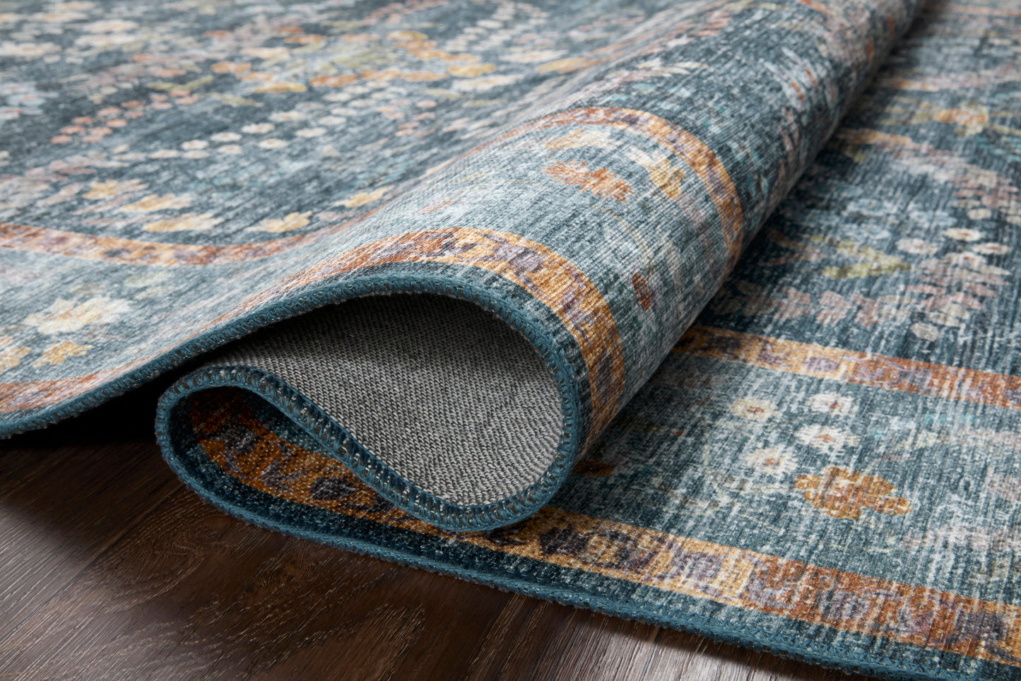 Alfombra Palais 04 Navy Rifle Paper Co × Loloi (229X290)