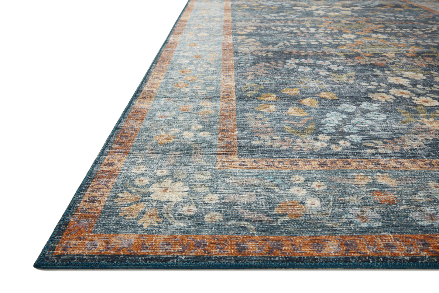 Alfombra Palais 04 Navy Rifle Paper Co × Loloi (153X229)