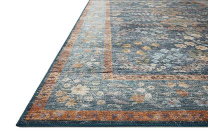 Alfombra Palais 04 Navy Rifle Paper Co × Loloi (153X229)
