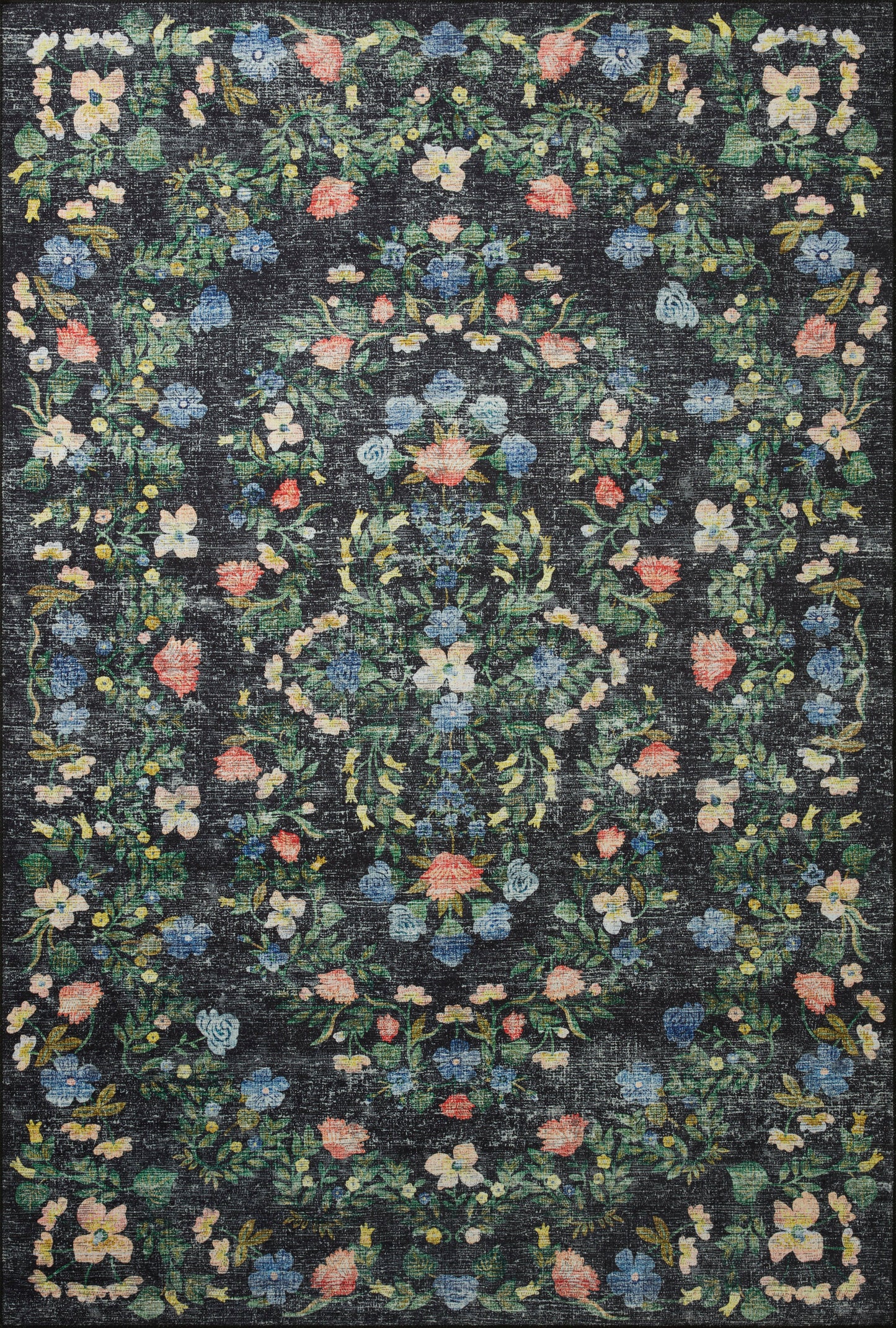 Alfombra Palais 05 Black Rifle Paper Co × Loloi (77x229) PASILLO