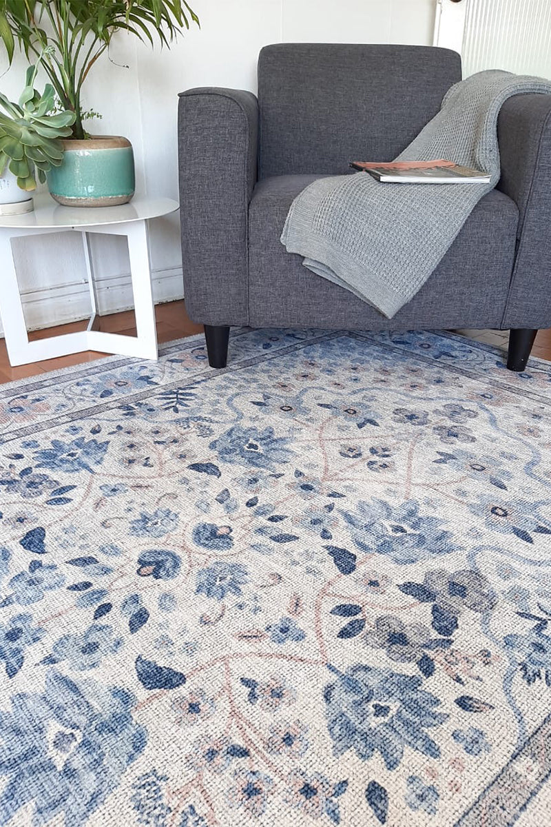 Alfombra Palais 02 Snow Sky | Rifle Paper Co x Loloi