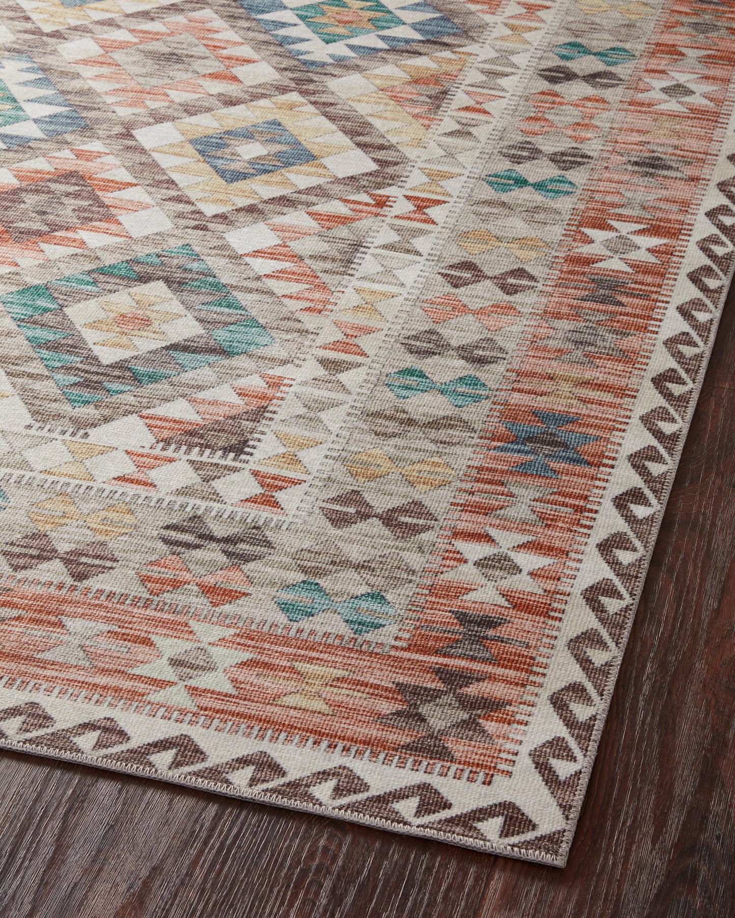 Alfombra Zion 04 Ivory / Multi Loloi II (262x354) OCT-NOV - Perle&Perle