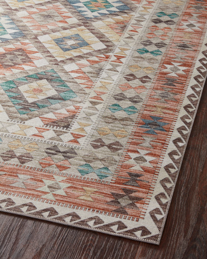 Alfombra Zion 04 Ivory / Multi Loloi II (262x354) OCT-NOV - Perle&Perle